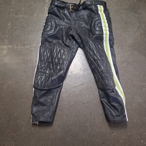 Kawasaki vintage leather motocross pants